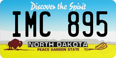 ND license plate IMC895