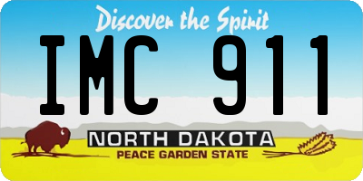 ND license plate IMC911