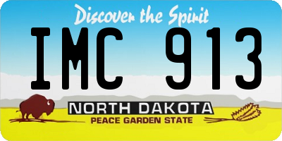 ND license plate IMC913