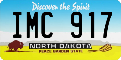 ND license plate IMC917
