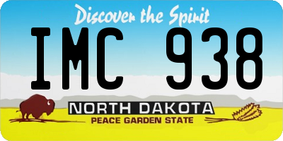 ND license plate IMC938