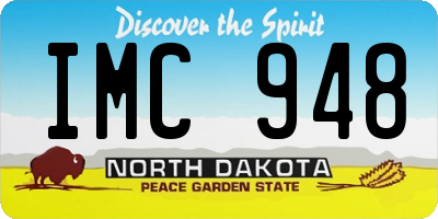 ND license plate IMC948