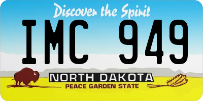 ND license plate IMC949