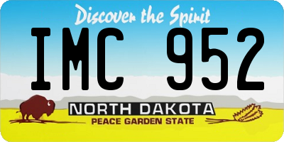 ND license plate IMC952