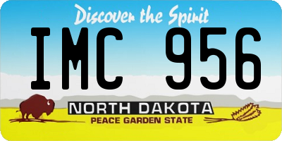 ND license plate IMC956
