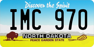 ND license plate IMC970