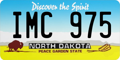 ND license plate IMC975