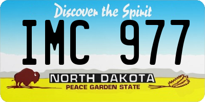 ND license plate IMC977