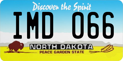 ND license plate IMD066