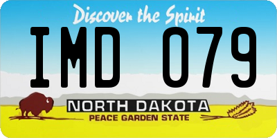 ND license plate IMD079