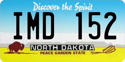 ND license plate IMD152