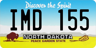ND license plate IMD155