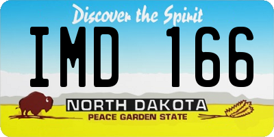 ND license plate IMD166