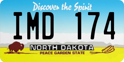 ND license plate IMD174