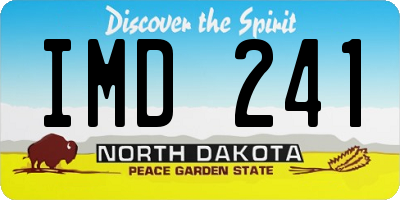 ND license plate IMD241