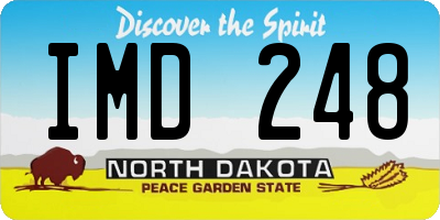 ND license plate IMD248