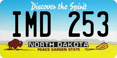 ND license plate IMD253