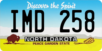 ND license plate IMD258