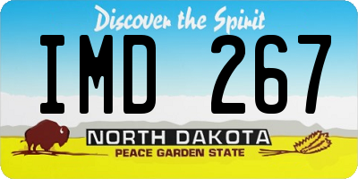 ND license plate IMD267