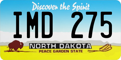 ND license plate IMD275