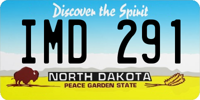 ND license plate IMD291