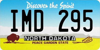 ND license plate IMD295