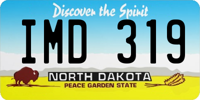 ND license plate IMD319