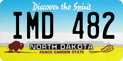 ND license plate IMD482