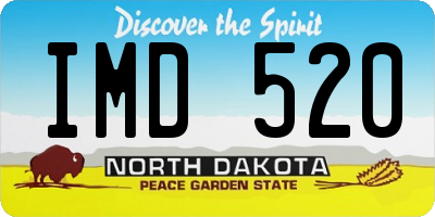 ND license plate IMD520