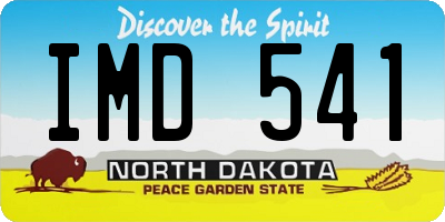 ND license plate IMD541