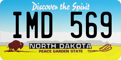 ND license plate IMD569