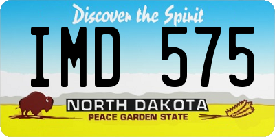 ND license plate IMD575