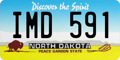 ND license plate IMD591
