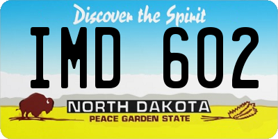 ND license plate IMD602