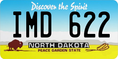 ND license plate IMD622