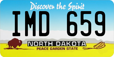 ND license plate IMD659