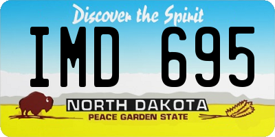 ND license plate IMD695