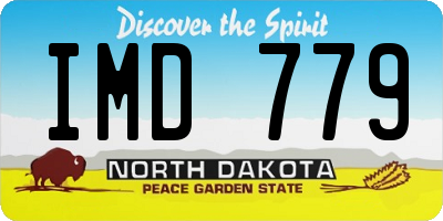 ND license plate IMD779