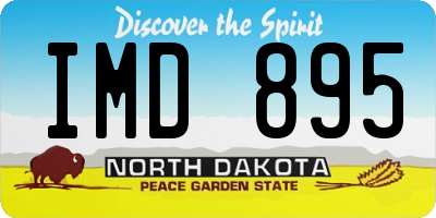 ND license plate IMD895