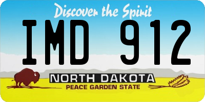 ND license plate IMD912