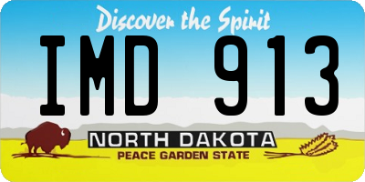 ND license plate IMD913