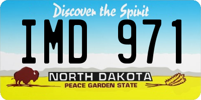 ND license plate IMD971