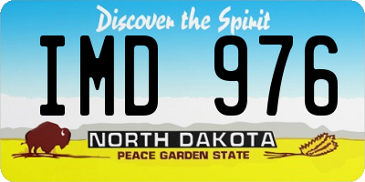 ND license plate IMD976