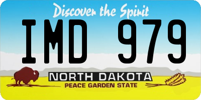 ND license plate IMD979