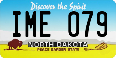 ND license plate IME079
