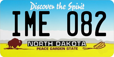 ND license plate IME082