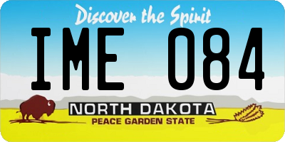 ND license plate IME084