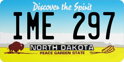 ND license plate IME297