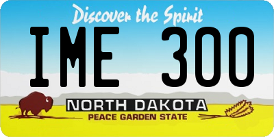 ND license plate IME300