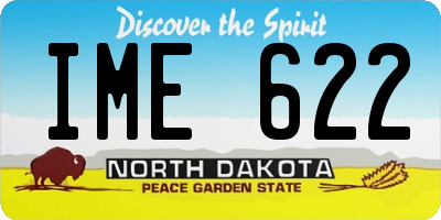 ND license plate IME622